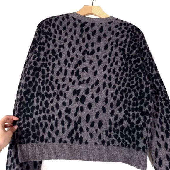 RAILS Chance Cashmere Wool Crew Neck Pullover Sweater Dalmatian Spot Minimal xs - Picture 9 of 11